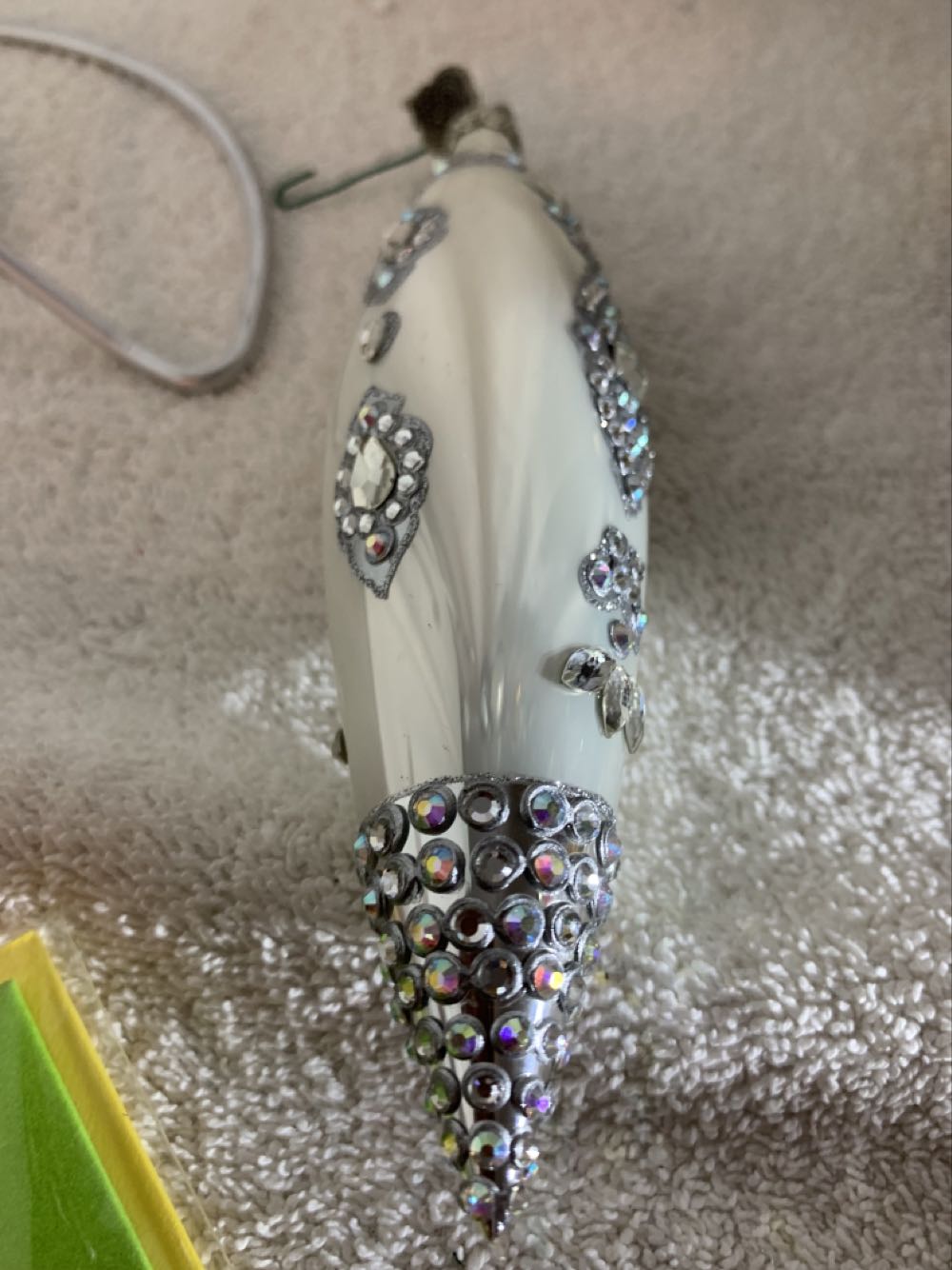 Pearlescent Drop w/ Jewels  (Christmas Tree Ornament) ornament collectible - Main Image 4