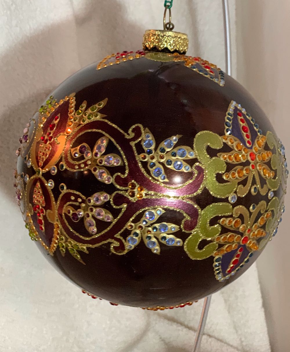 Large Laila Ball Brown  (Christmas Tree Ornament) ornament collectible - Main Image 2