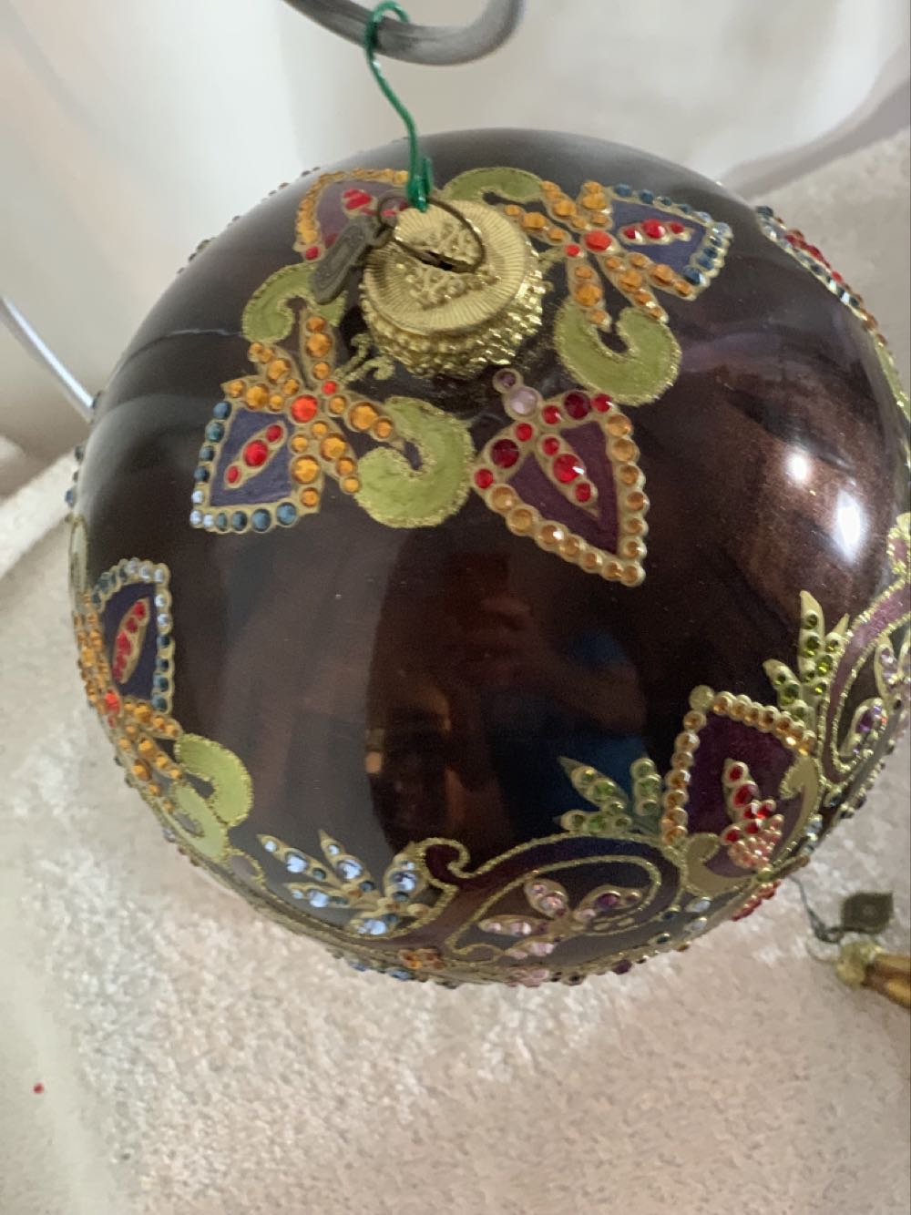 Large Laila Ball Brown  (Christmas Tree Ornament) ornament collectible - Main Image 3