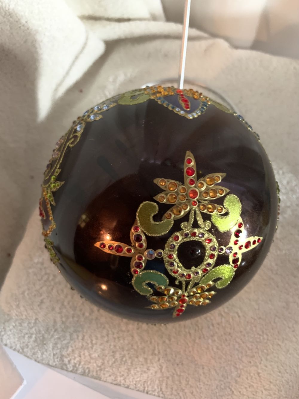Large Laila Ball Brown  (Christmas Tree Ornament) ornament collectible - Main Image 4