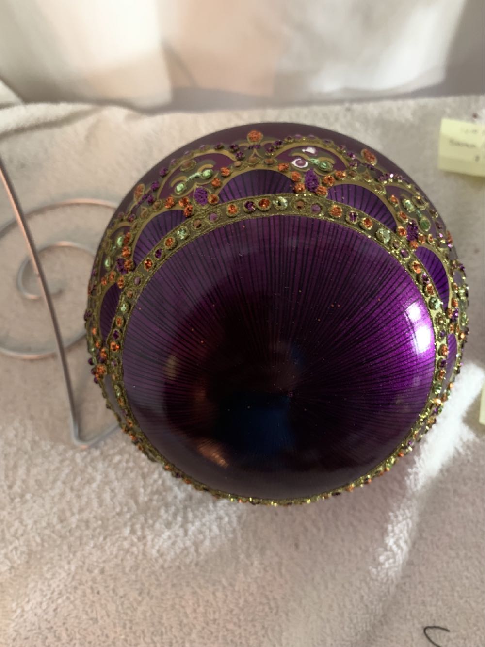 Purple Ball w/ Swag (Christmas Tree Ornament) ornament collectible - Main Image 3