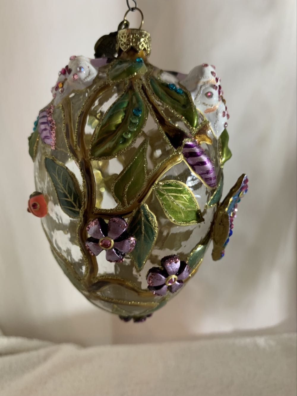 Thalia Butterfly Egg, Large  (Jungle) ornament collectible - Main Image 3