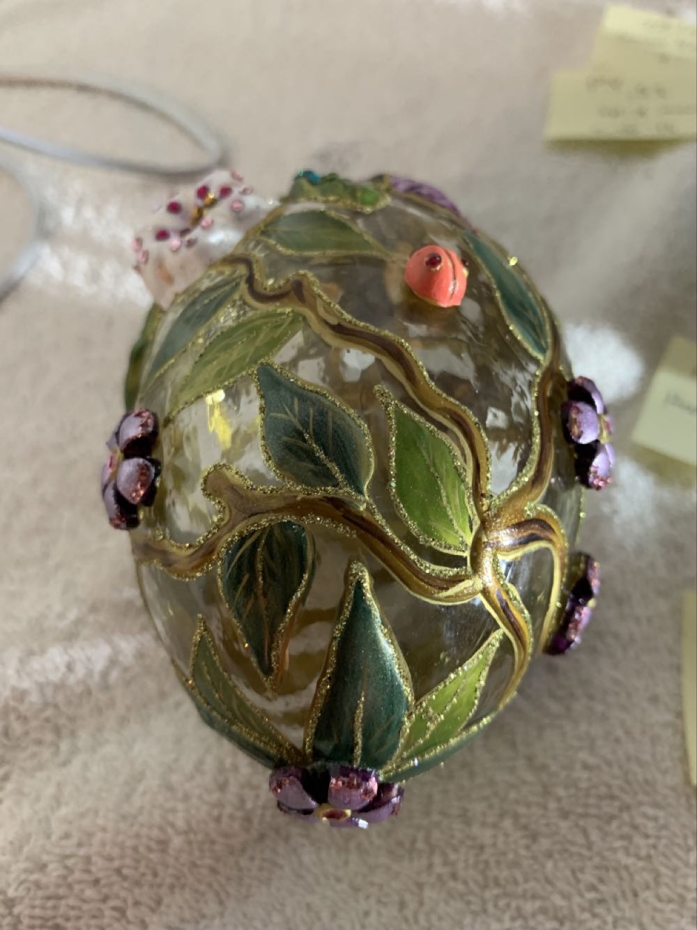 Thalia Butterfly Egg, Large  (Jungle) ornament collectible - Main Image 4