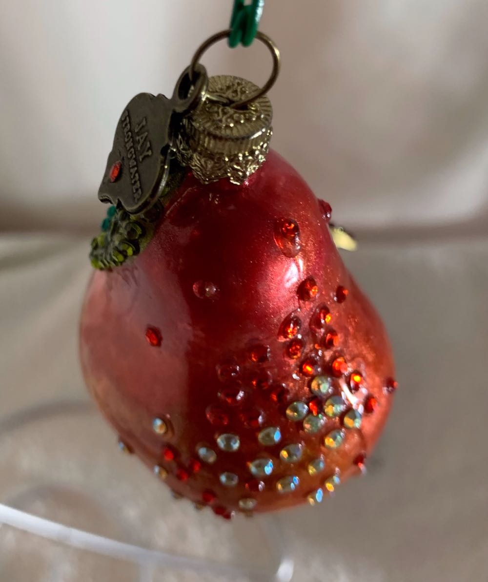 Pear w/ Bee & Leaf  (Christmas Tree Ornament) ornament collectible - Main Image 2
