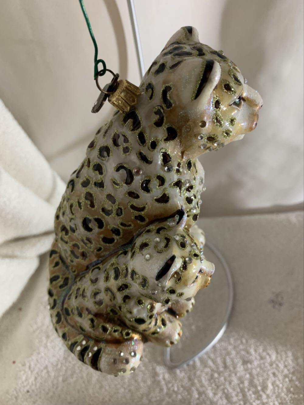 She Leopard & Kit  (Jungle) ornament collectible - Main Image 2
