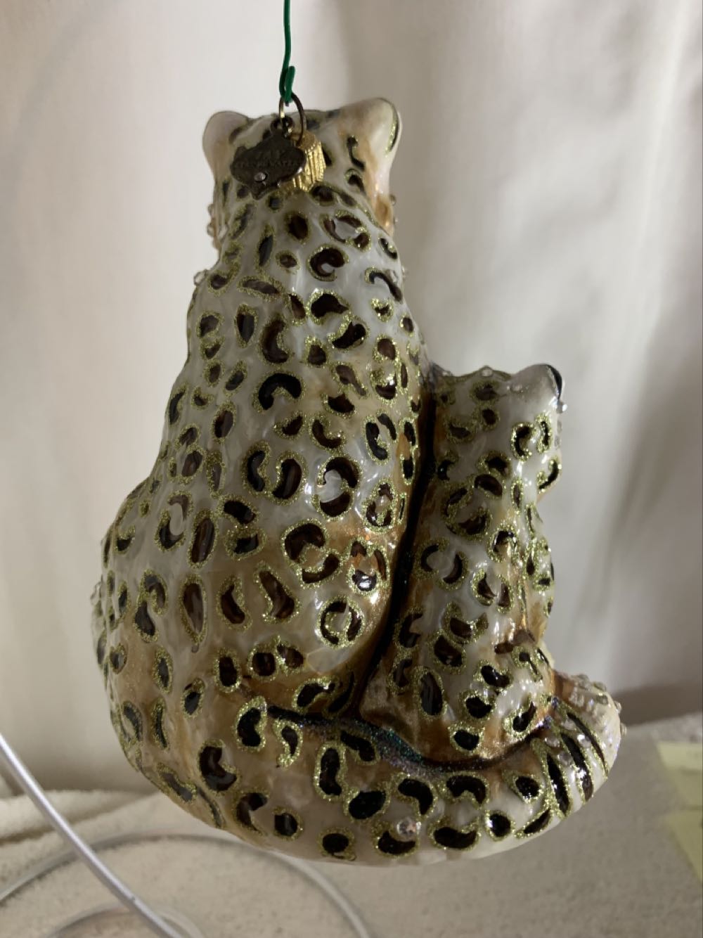 She Leopard & Kit  (Jungle) ornament collectible - Main Image 3