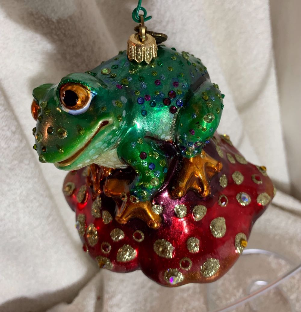Frog On Mushroom  (Jungle) ornament collectible - Main Image 2