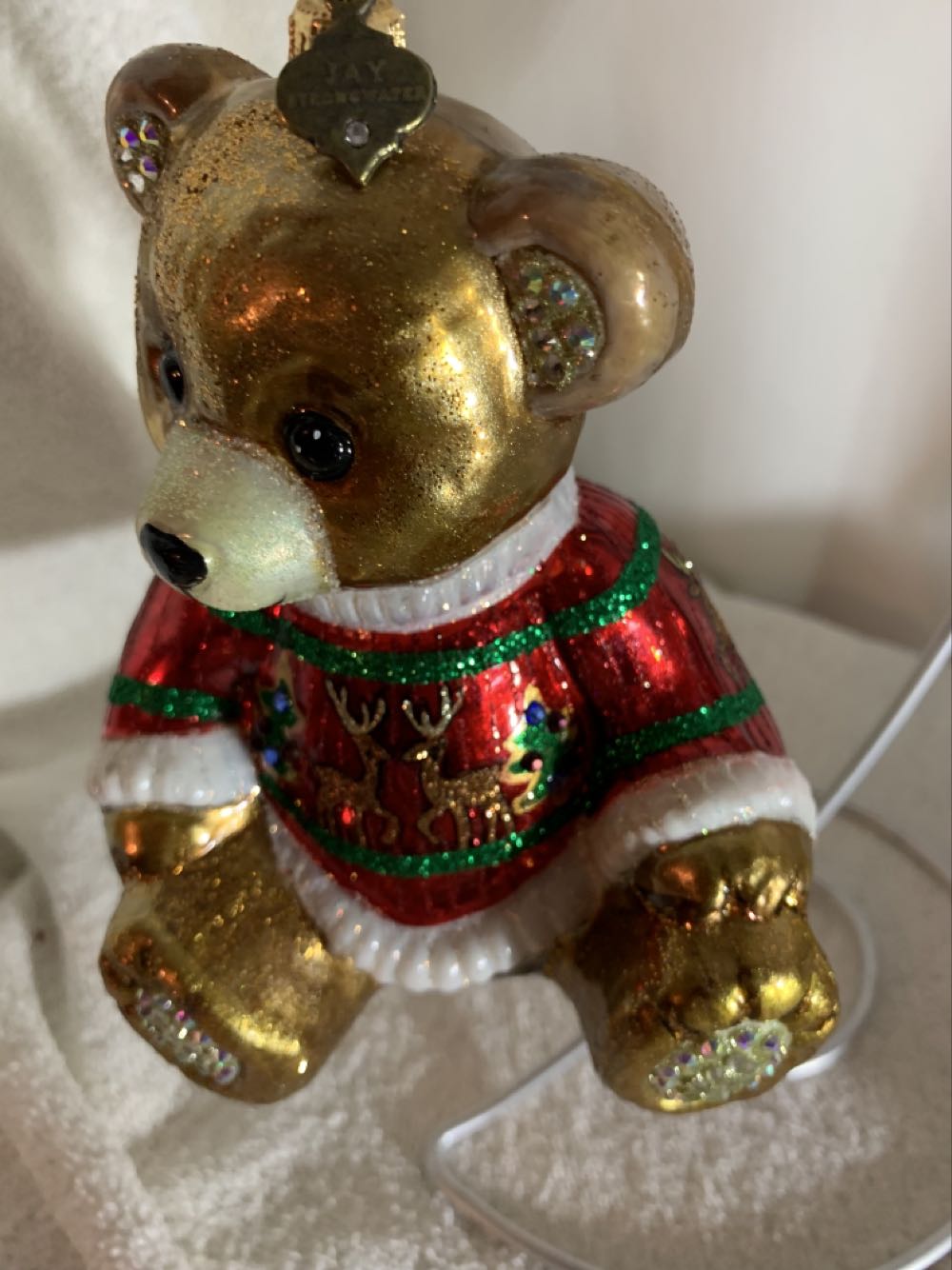 Gold Teddy Bear  (Teddy Bears) ornament collectible - Main Image 2
