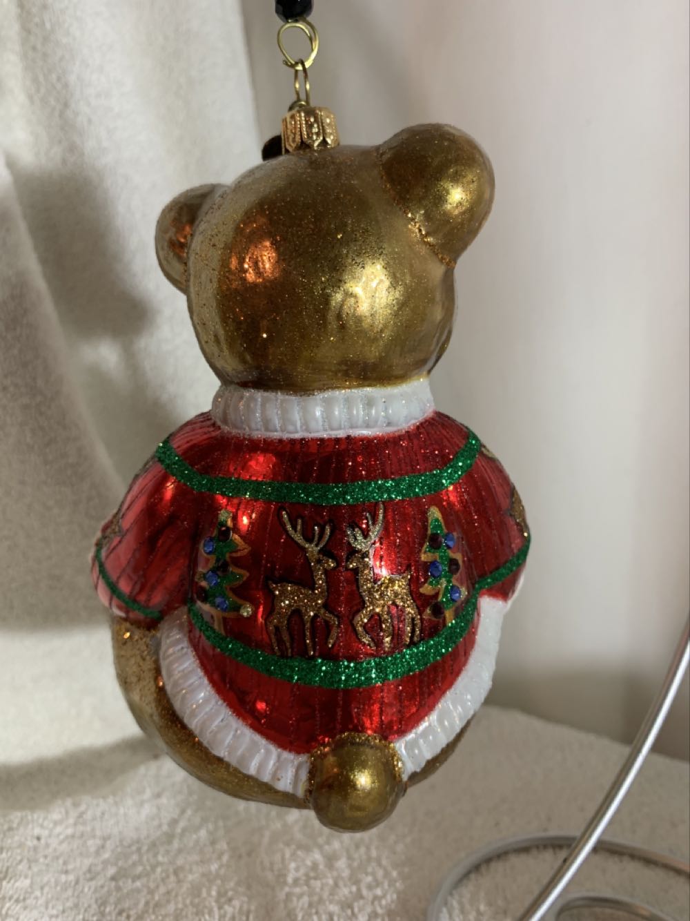 Gold Teddy Bear  (Teddy Bears) ornament collectible - Main Image 3