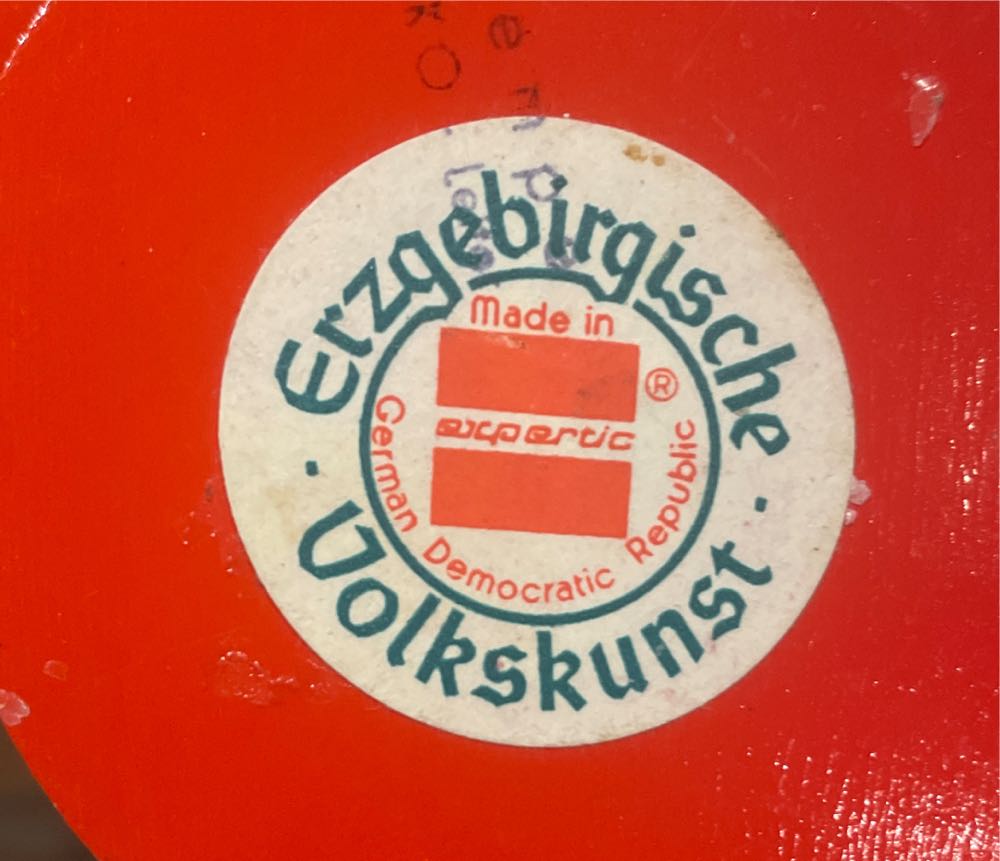 Erzgebirge Volkskunst Seiffen Red - Angel (Advent) ornament collectible - Main Image 3