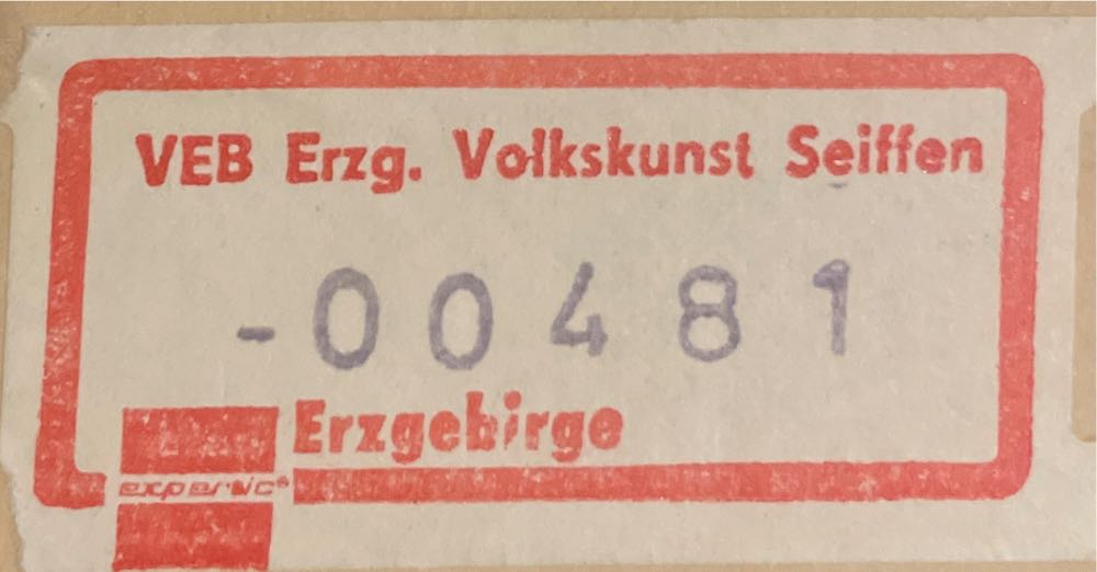 Erzgebirge Volkskunst Seiffen Red - Angel (Advent) ornament collectible - Main Image 4