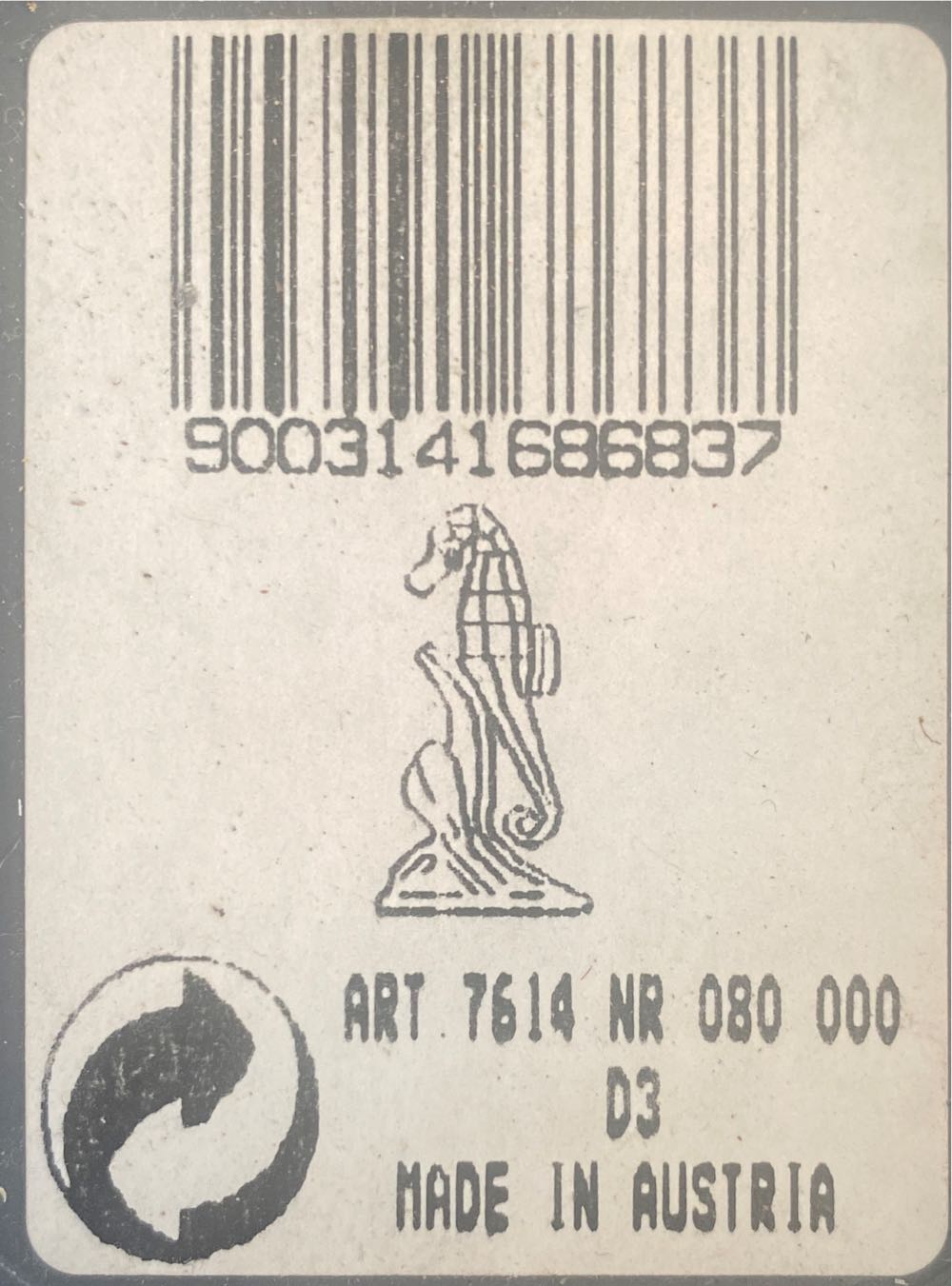 Swarovski Seepferdchen Seahorse 168683 Ap  ornament collectible [Barcode 9003141686837] - Main Image 3