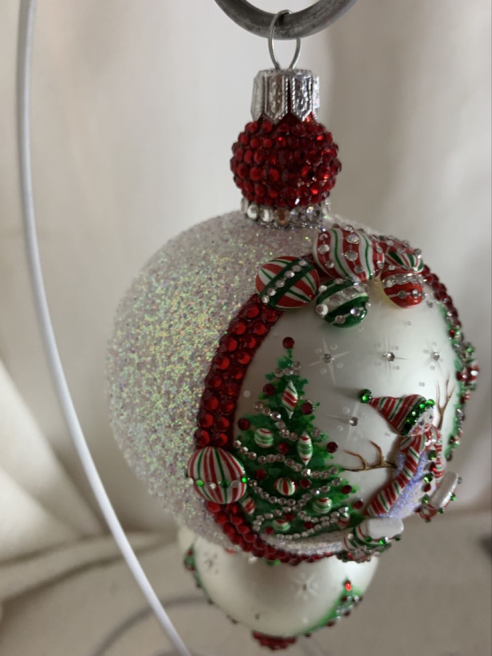 The Pendant, Winter Fun, Pearl: Red & Green - Neiman Marcus (Christmas Tree Ornament) ornament collectible - Main Image 2