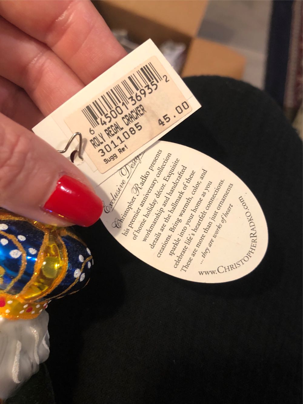 Roly Regal Cracker - Sweets ornament collectible - Main Image 2