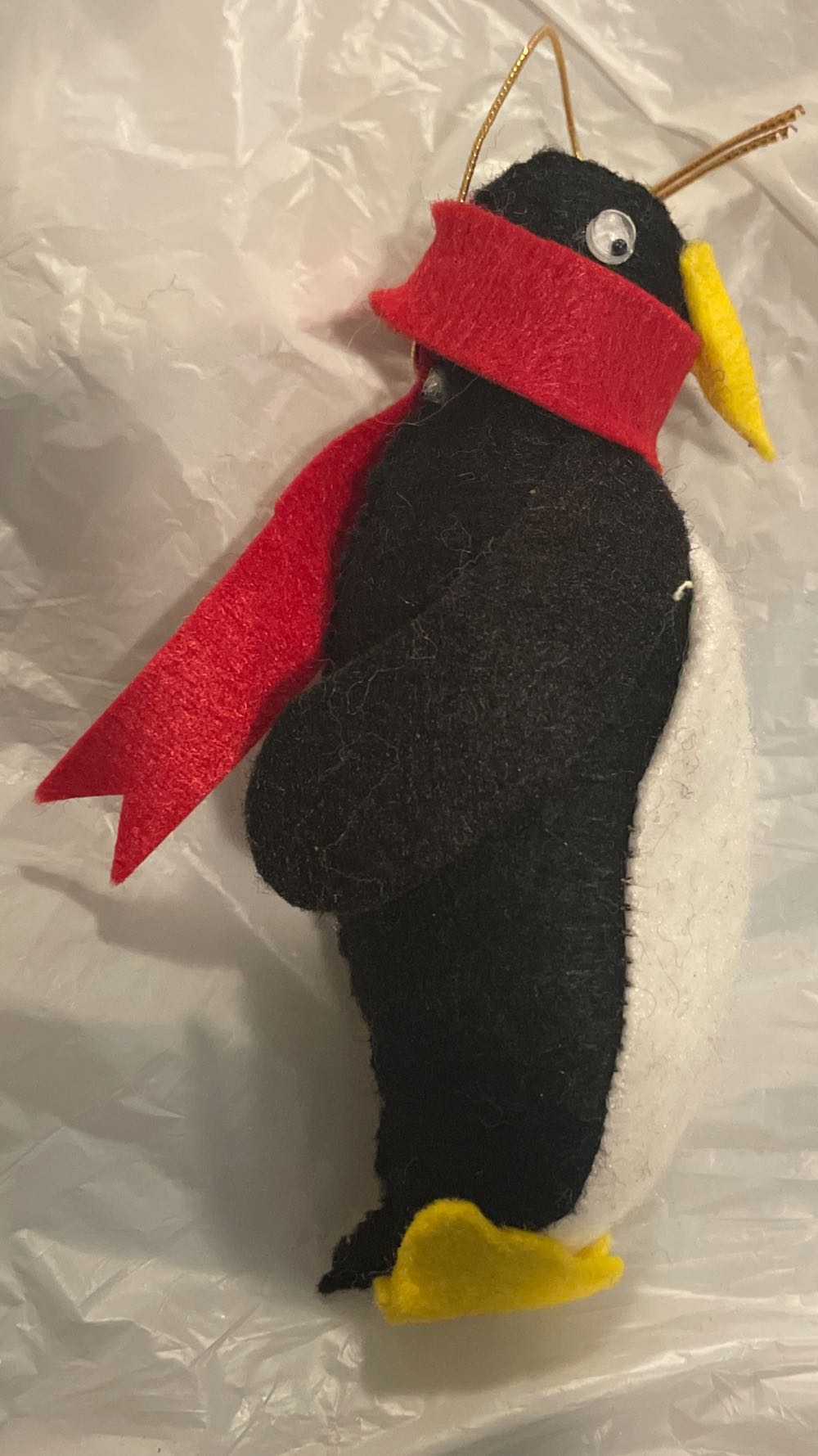 Felt - Penguin With Scarf - Penguin (Felt) ornament collectible - Main Image 2