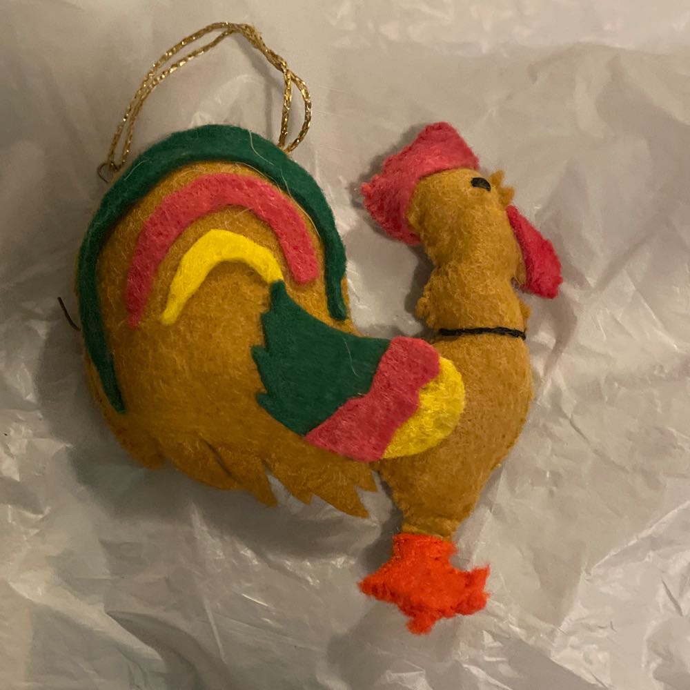 Felt - Rooster - Rooster (Felt) ornament collectible - Main Image 2