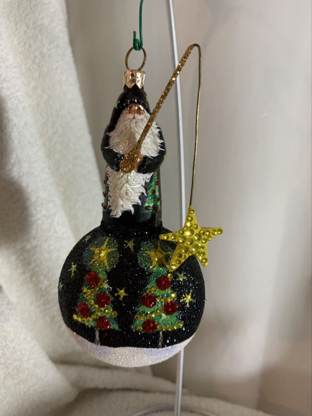 Casting for Dreams, Black - Event Piece (Santa) ornament collectible - Main Image 1