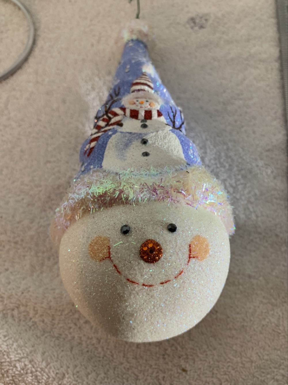 Grand Snowman, Blue - Pre Release, Exclusive (Snowman) ornament collectible - Main Image 4