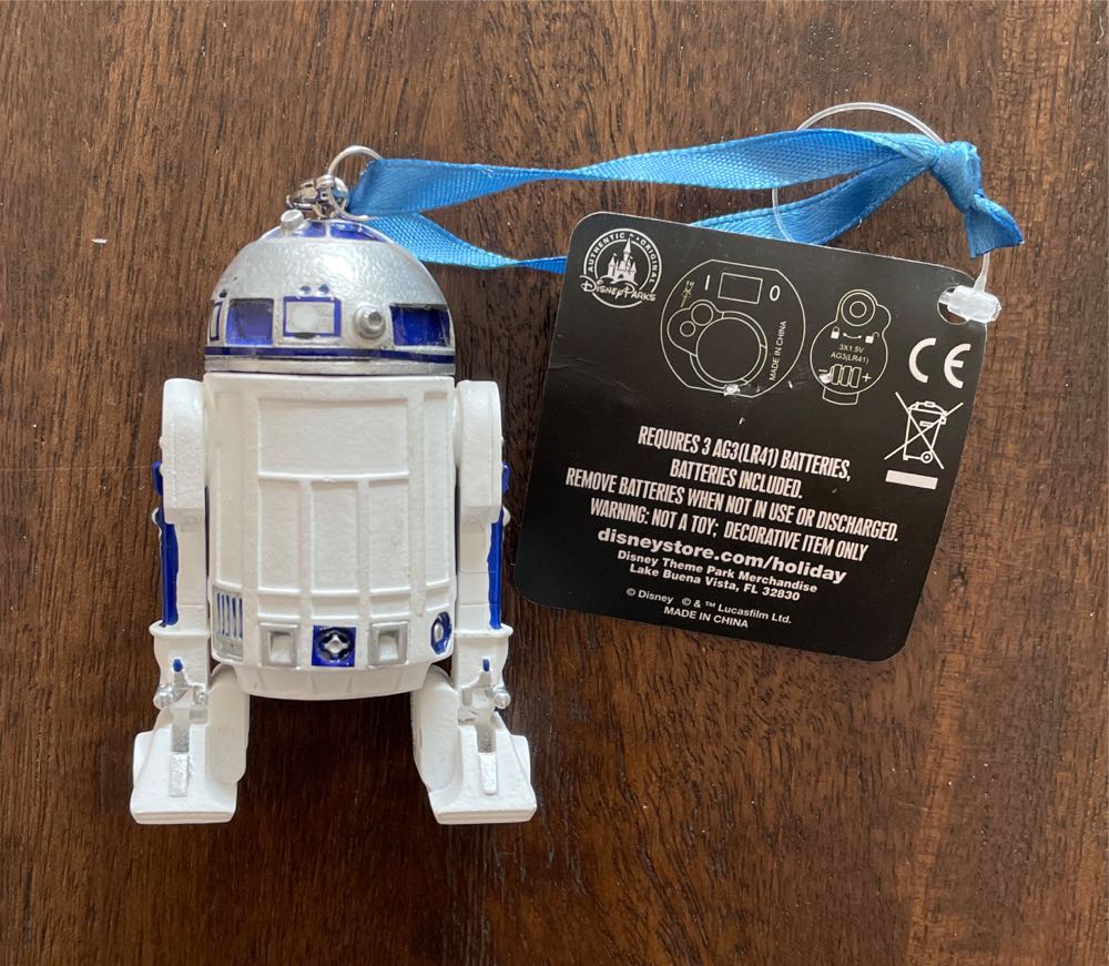 R2D2 Light-up Ornament - Disney Parks Merchandise ornament collectible [Barcode 400000402260] - Main Image 2