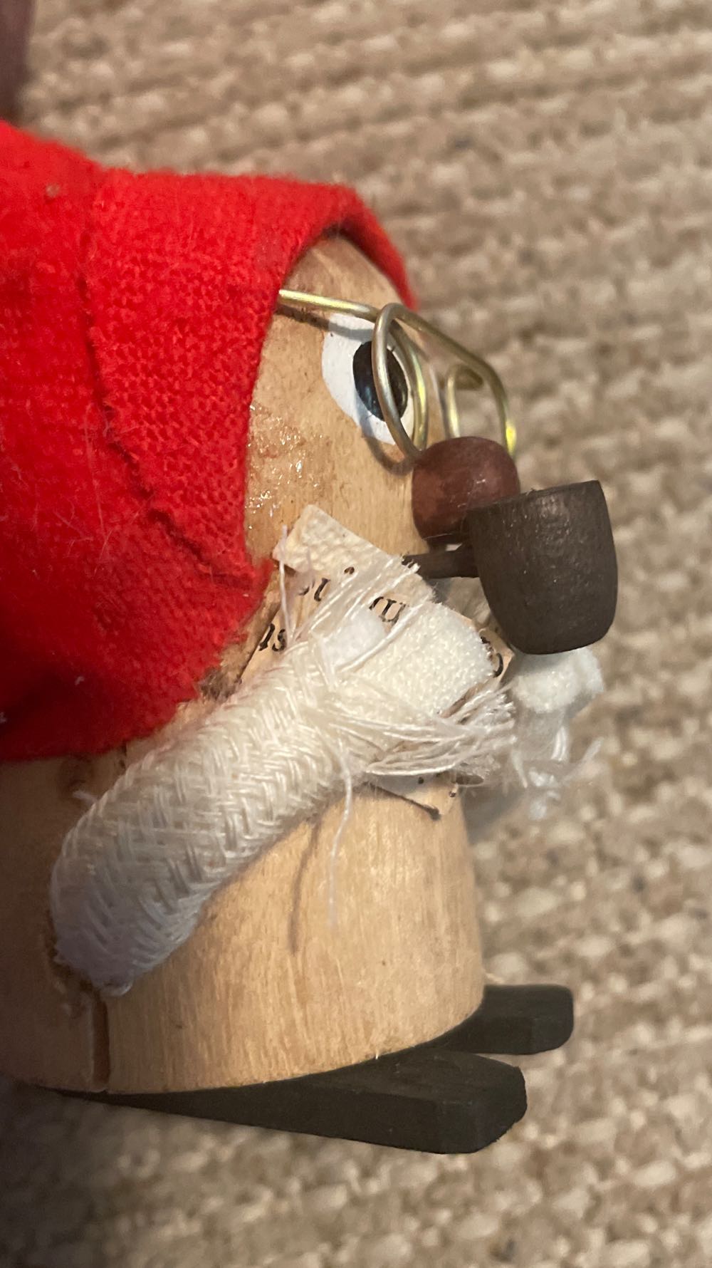 Kurt Adler - Wooden Elf - With Book - Pipe - Elf (Wood) ornament collectible - Main Image 2