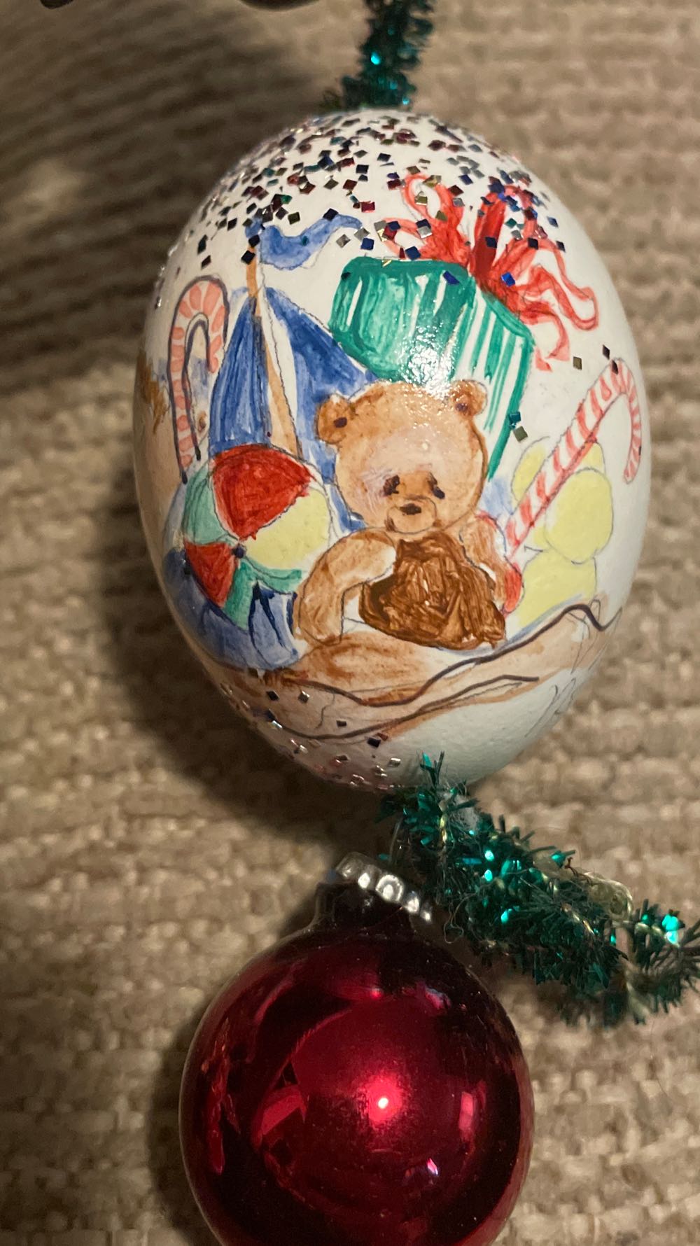 Blown Egg - Santa - Santa (Bloen Egg) ornament collectible - Main Image 2