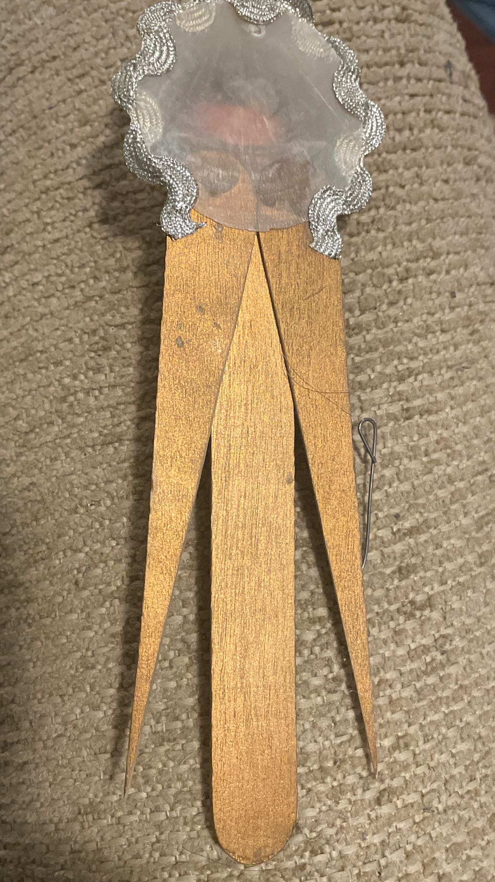 Craft Stick - Angel - Brown Hair - Angel (Craft Stick) ornament collectible - Main Image 2