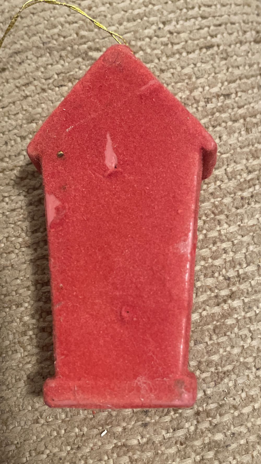 Bradford - Flocked - Clock - Red - Clock (Flocked) ornament collectible - Main Image 2