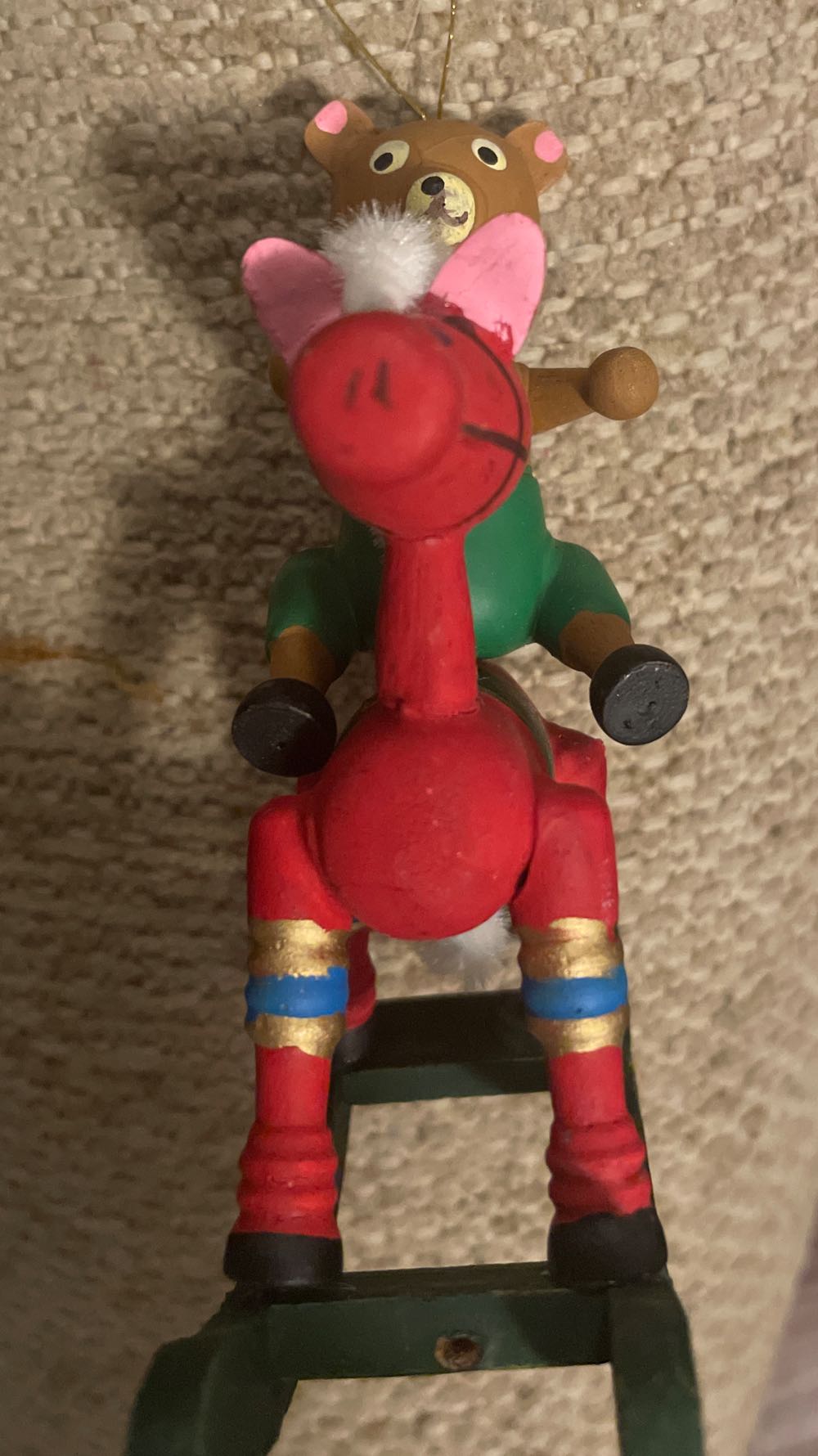 Rocking House With Bear - Rocking Horse (Wood) ornament collectible - Main Image 2