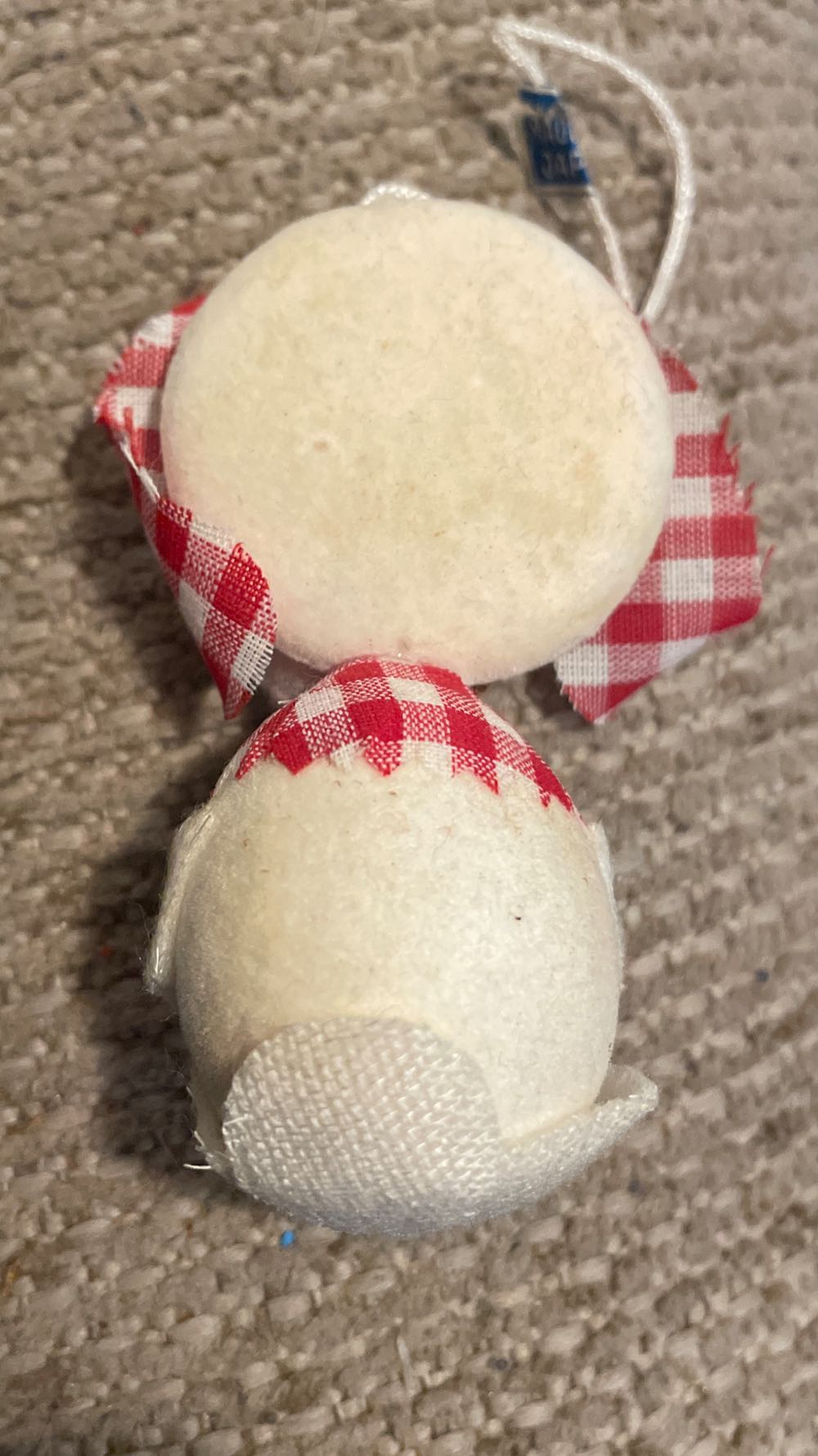 Flocked - Gingham - Dog - Dog (Gingham) ornament collectible - Main Image 2