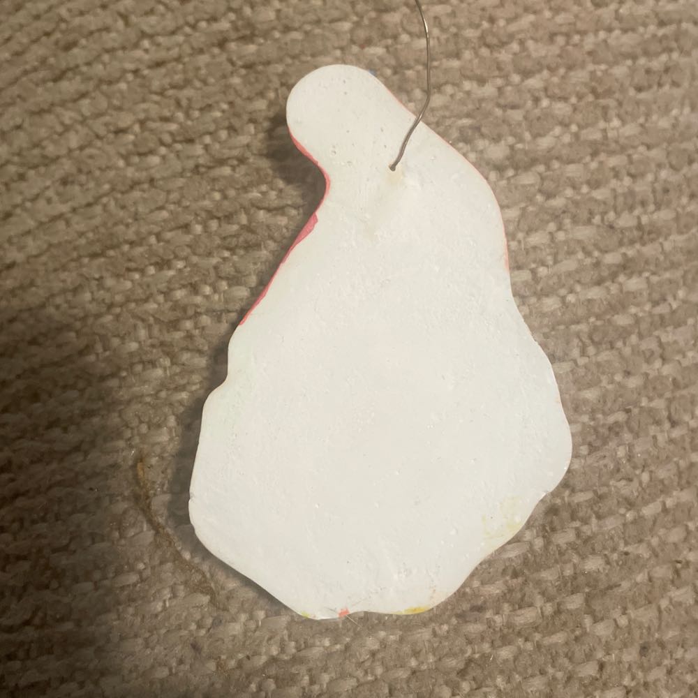 Ceramic - Ornament - Santa Head - Santa (Ceramic) ornament collectible - Main Image 2