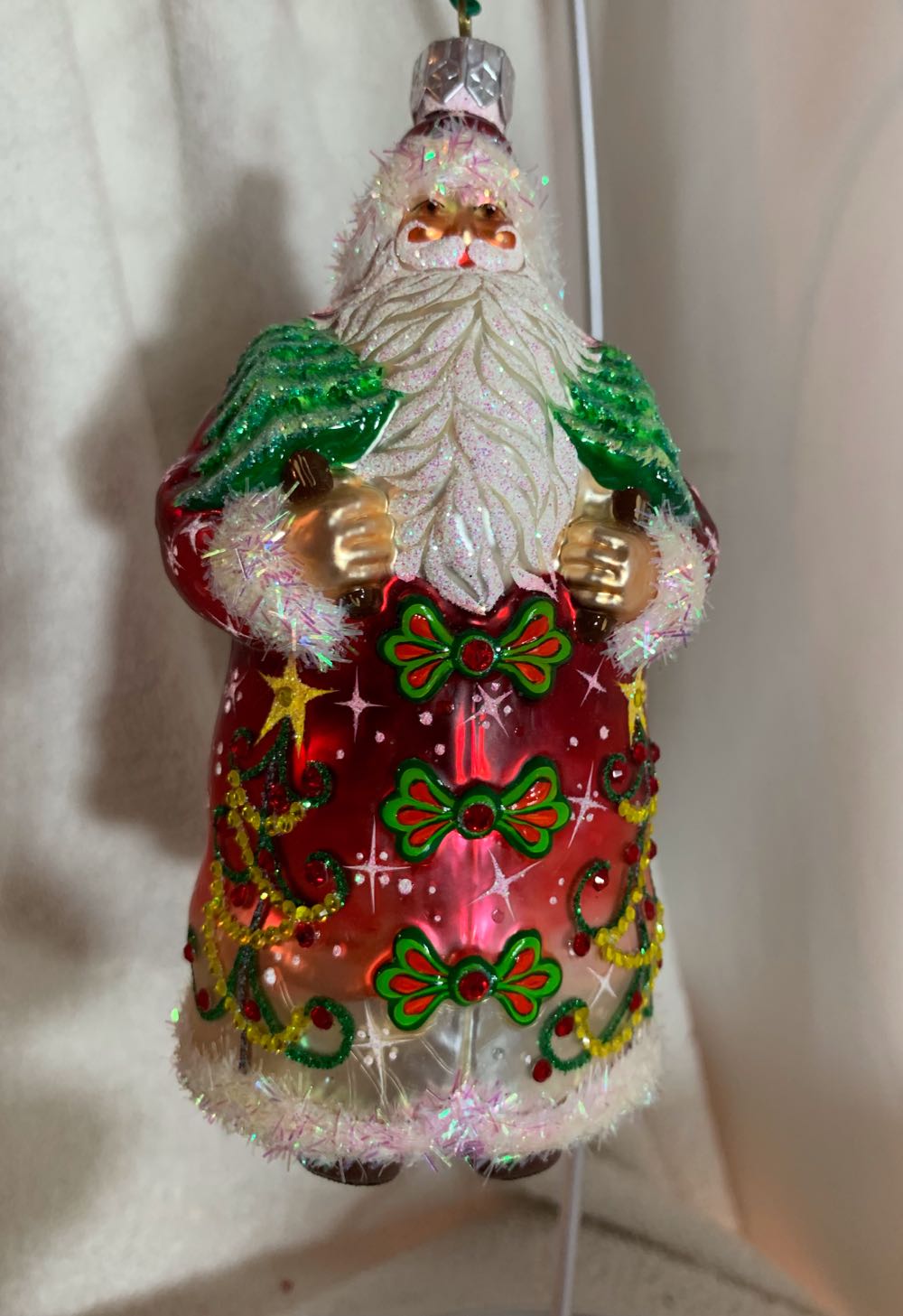Northern Pine Santa, Red - General Line (Santa) ornament collectible - Main Image 1