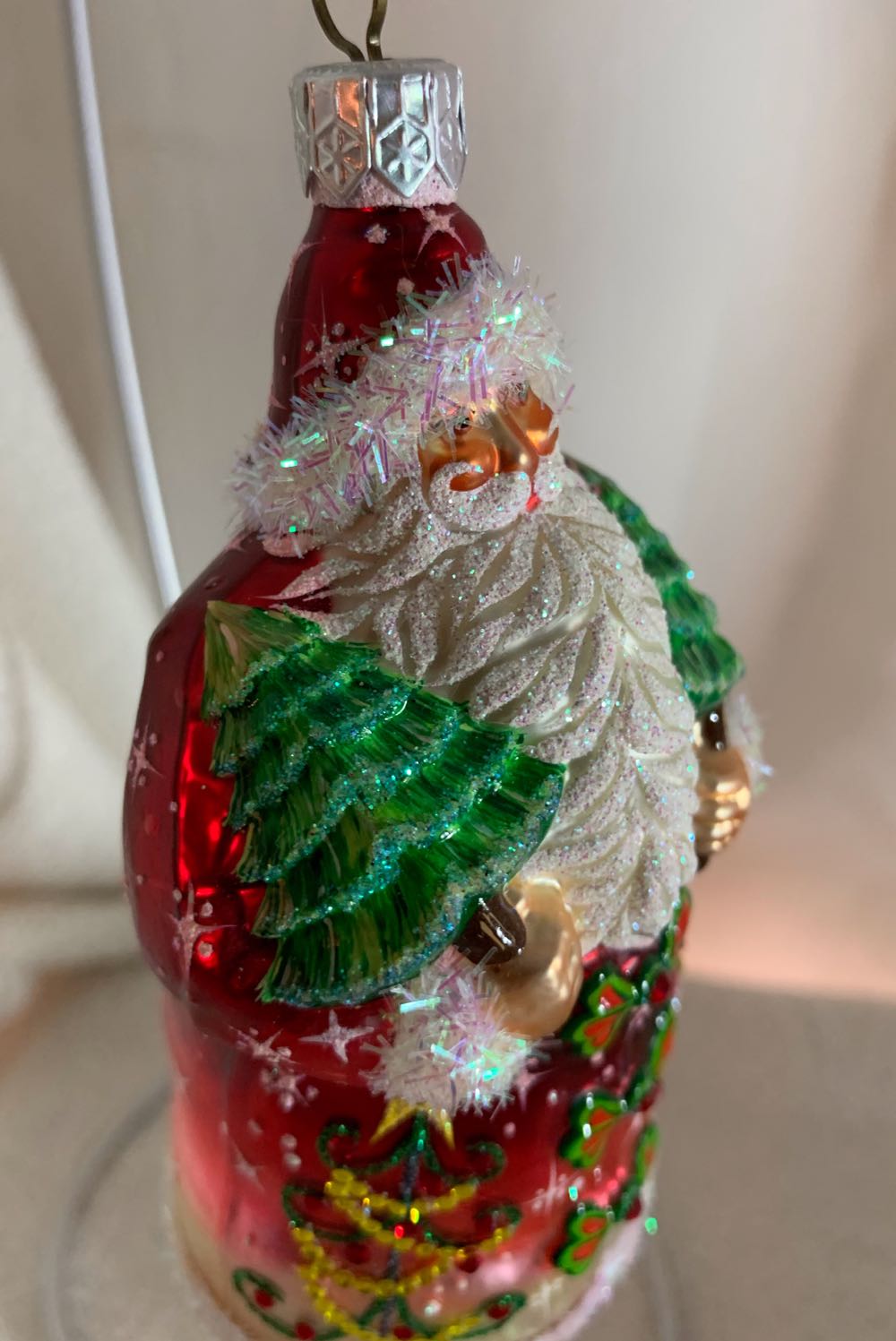 Northern Pine Santa, Red - General Line (Santa) ornament collectible - Main Image 2
