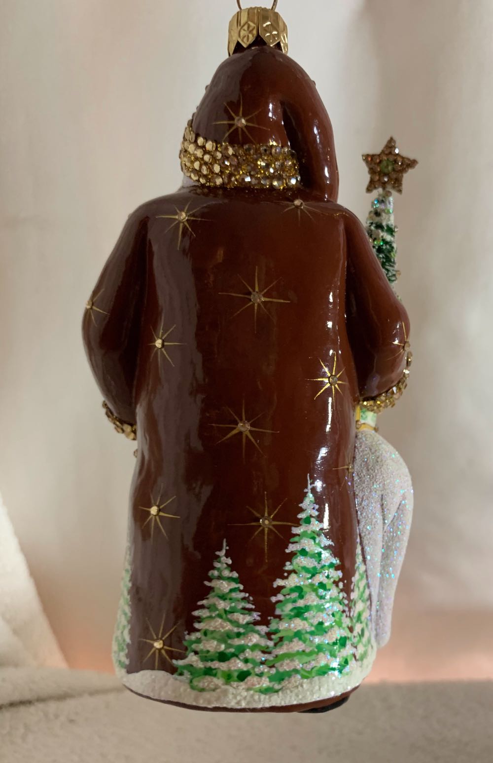 Santa and Friend, Baltic Amber - CATZ, Commissioned Design (Santa) ornament collectible - Main Image 3