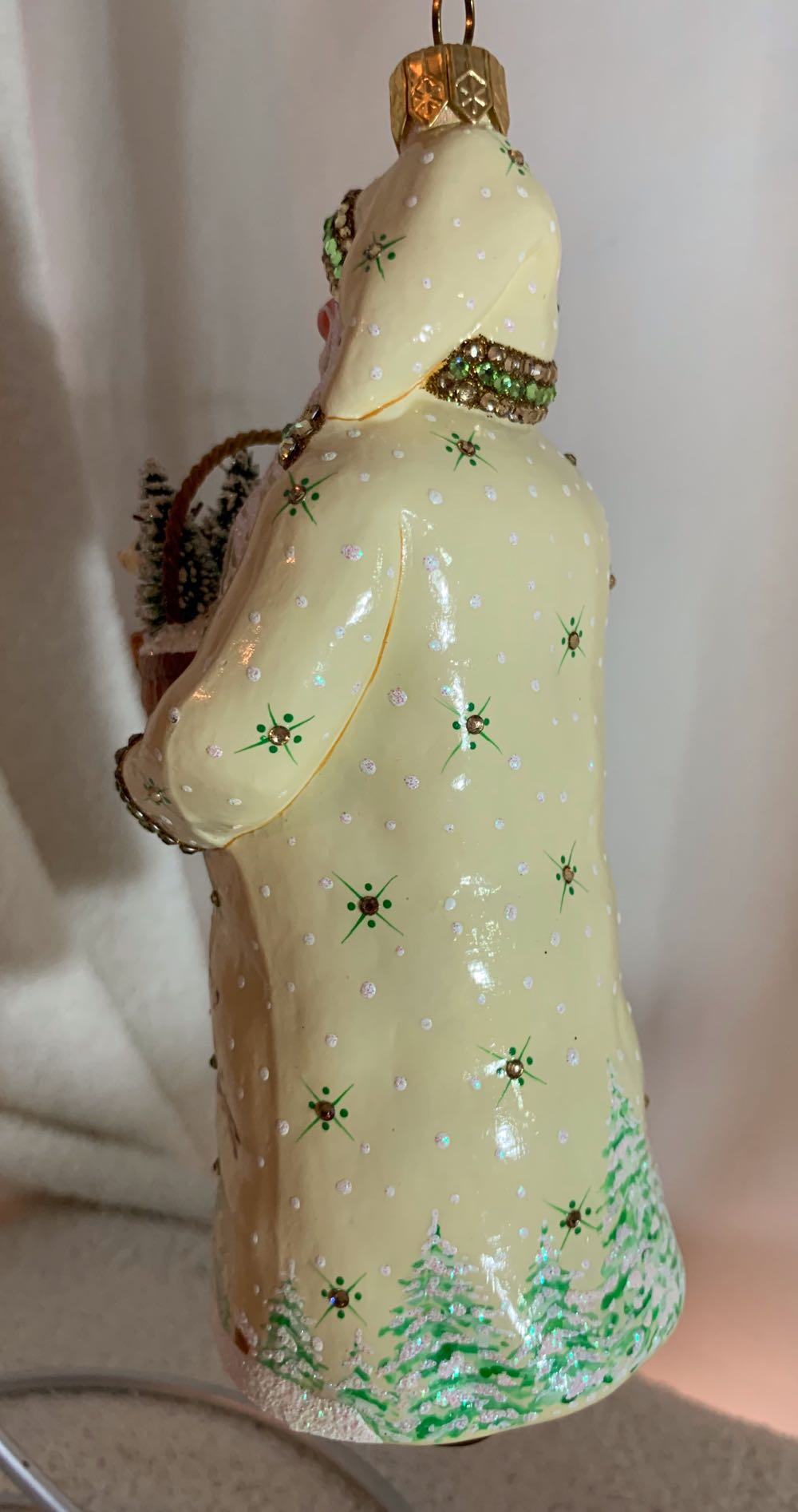 Dearest Claus, Crème & Green, TBA - General Line (Santa) ornament collectible - Main Image 3