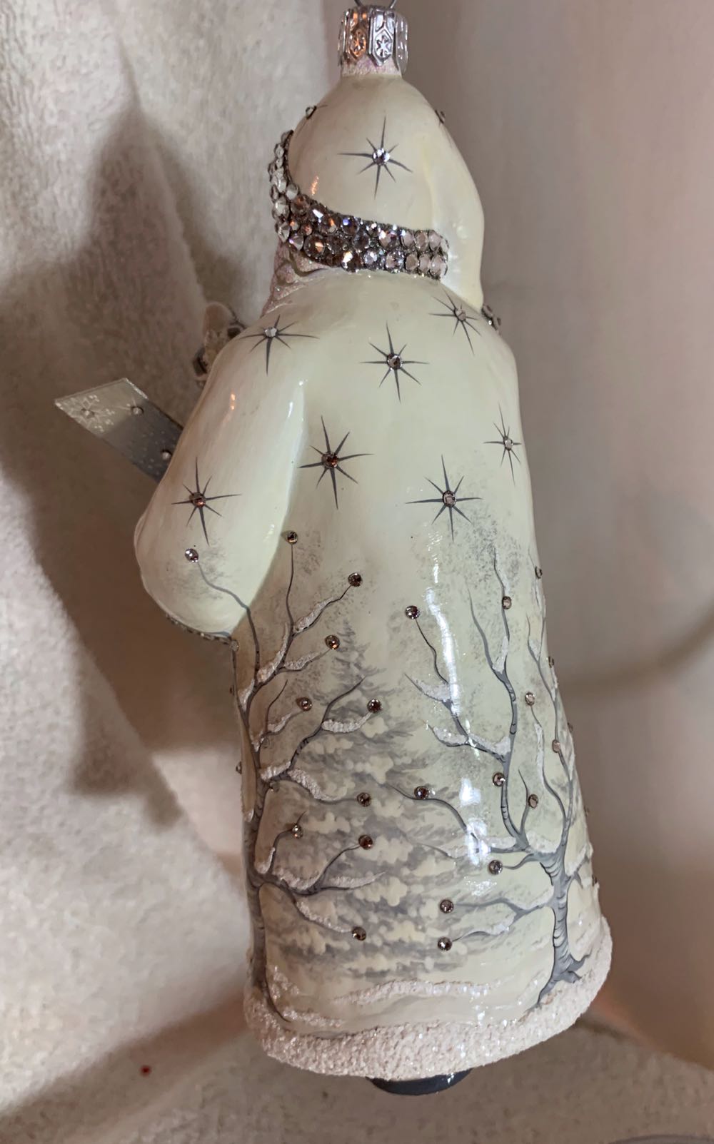 Santa for Patti, Pearl & Platinum - Commissioned Design (Santa) ornament collectible - Main Image 3