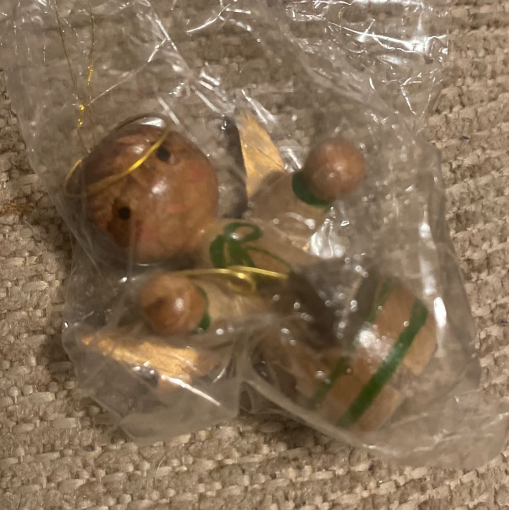 Select - Wood - Angel With Horn - Angel (Wood) ornament collectible - Main Image 2