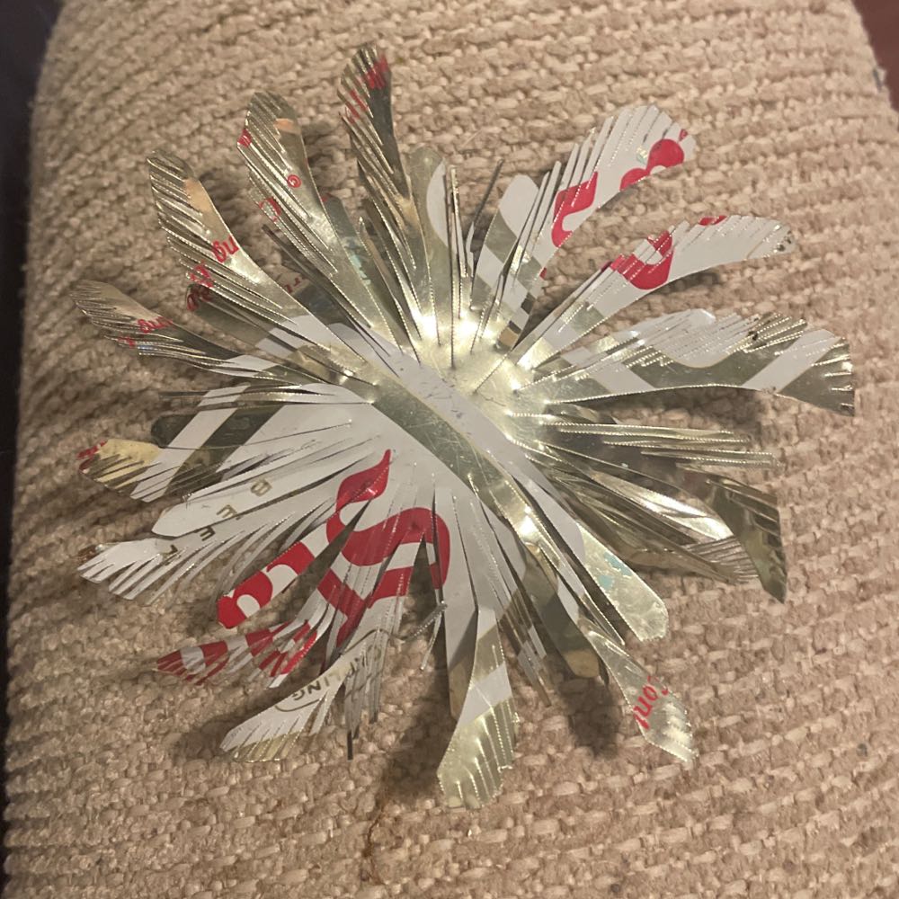 Repurposed - Snowflake - Snowflake (Repurposed) ornament collectible - Main Image 1