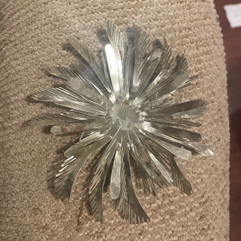 Repurposed - Snowflake - Snowflake (Repurposed) ornament collectible - Main Image 2