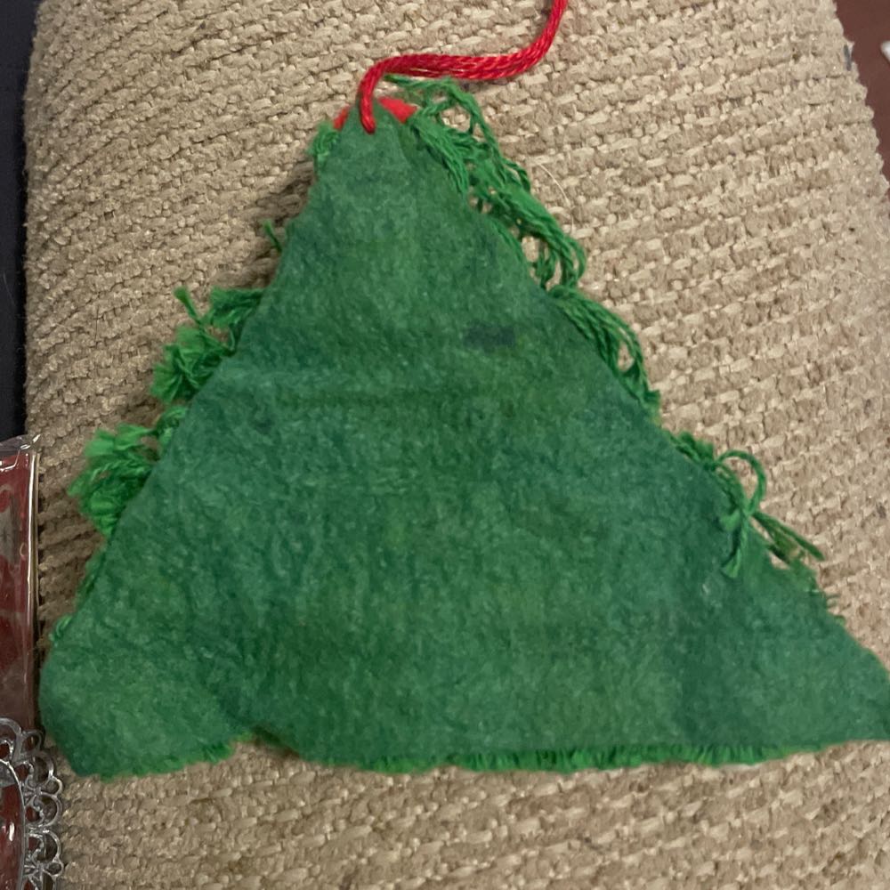 Macrame - Shag - Christmas Tree - Christmas Tree (Macrame) ornament collectible - Main Image 2