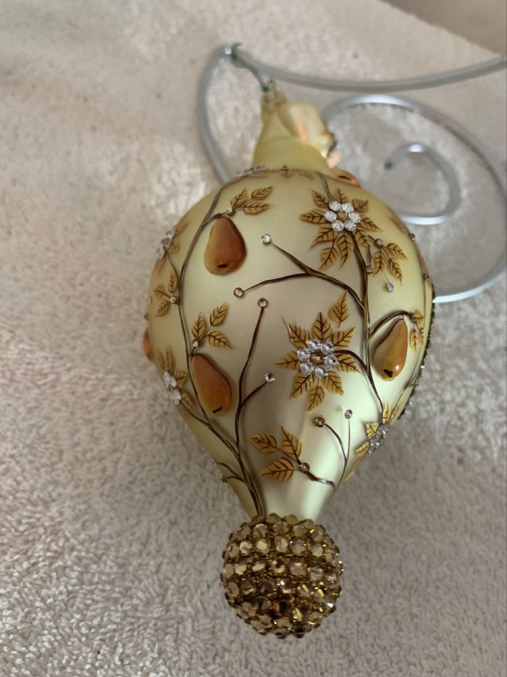 La Vielle Russie, Partridge and Pears, Gold - General Line (Santa) ornament collectible - Main Image 4