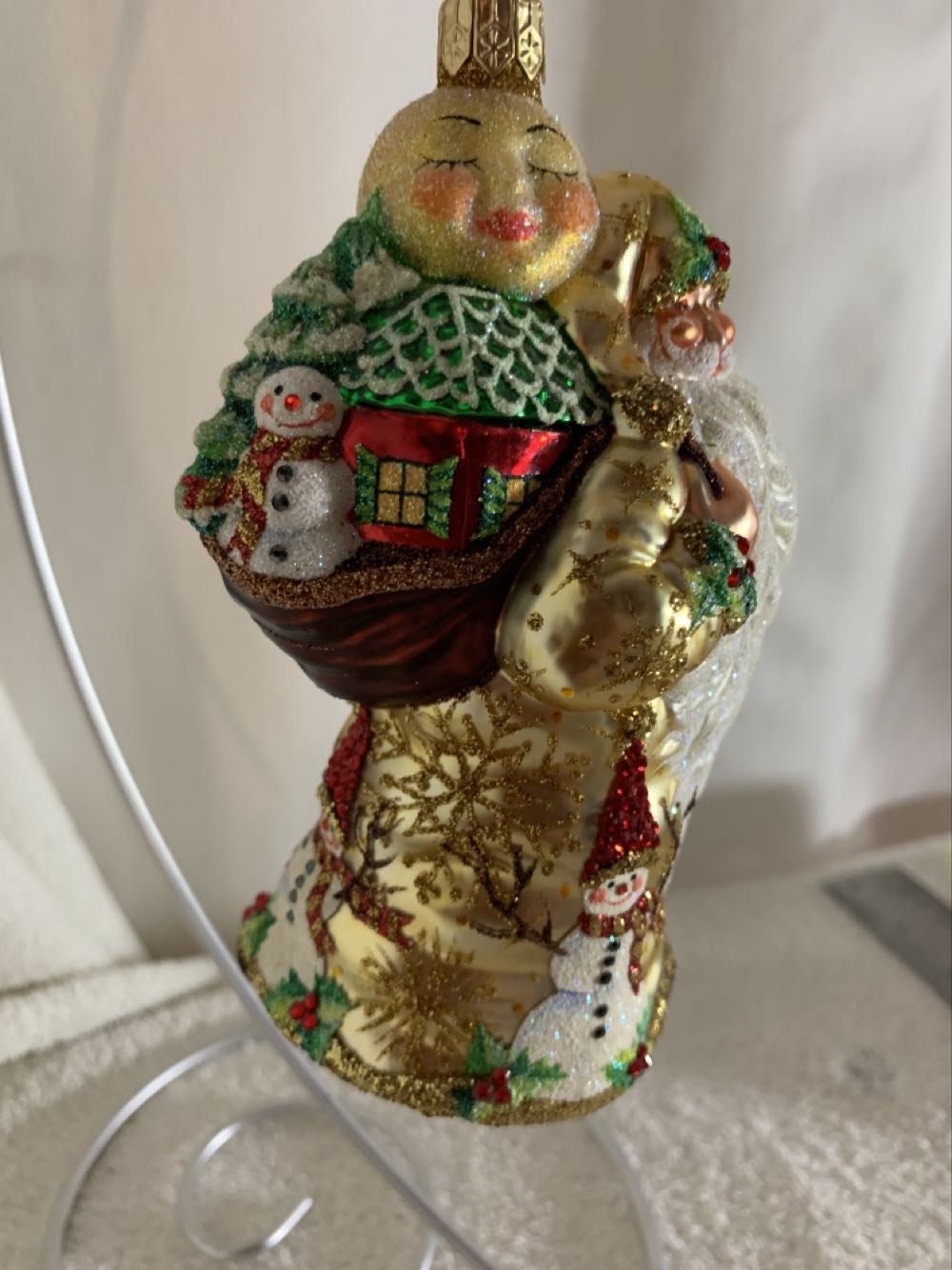 Santa For Jessica, Gold - Other Exclusive (Santa) ornament collectible - Main Image 2