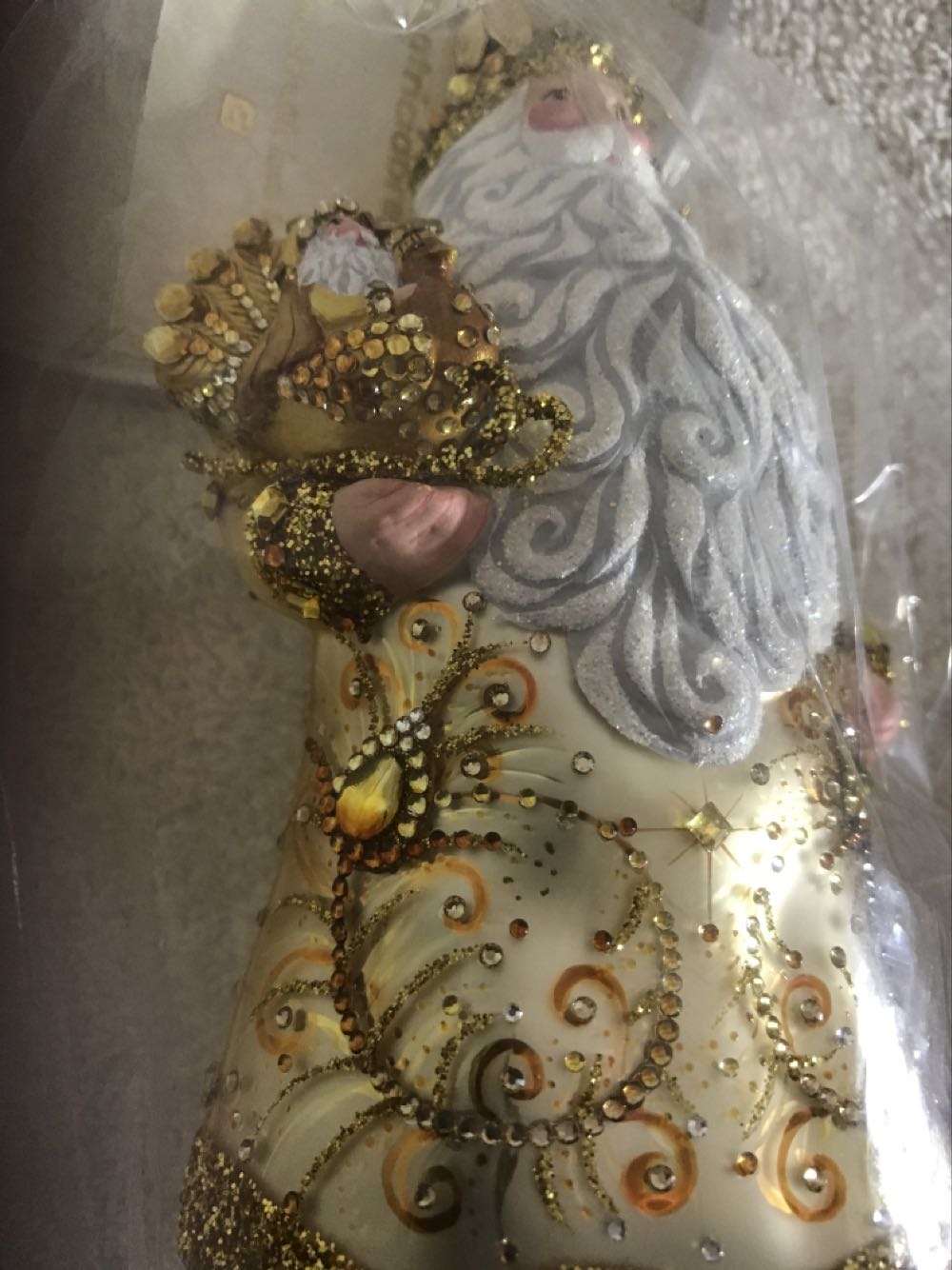 Crystal Claus, Gold - Other Exclusive (Santa) ornament collectible - Main Image 3