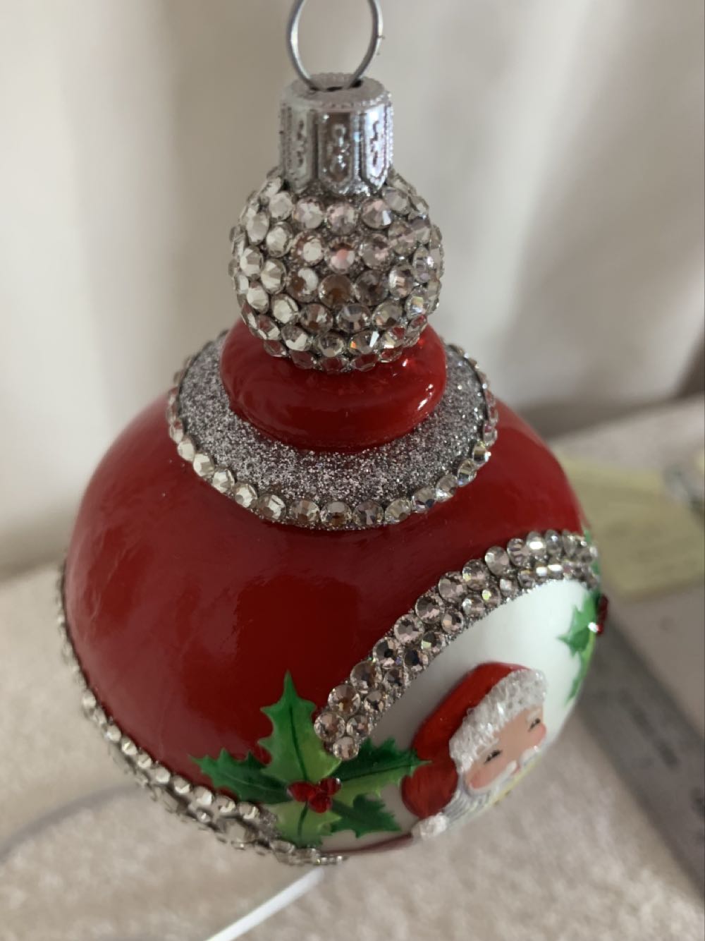 Twirl, True Red & Holly - General Line (Santa) ornament collectible - Main Image 2