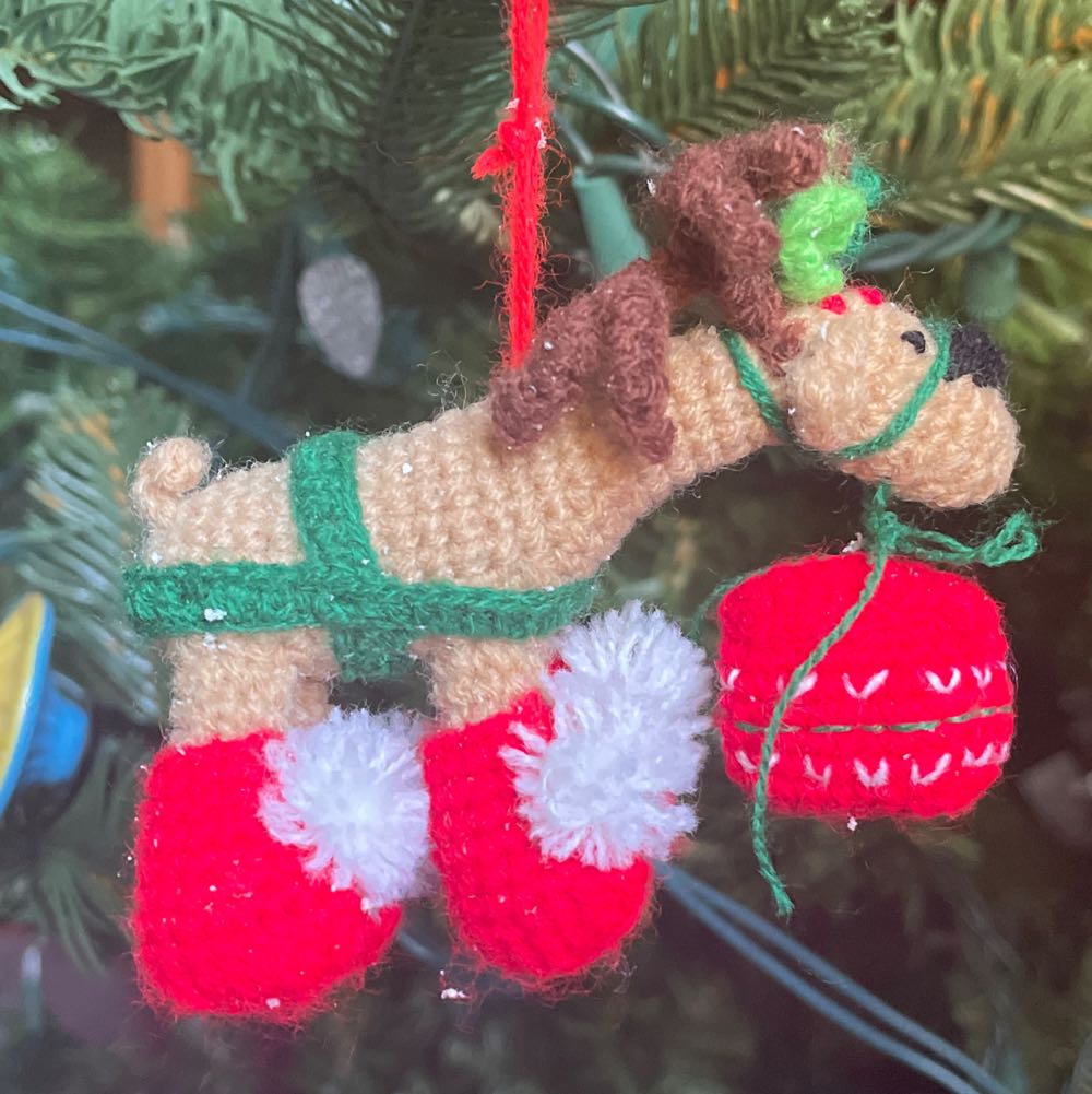 Wood  - Carousel - Horse - Grey