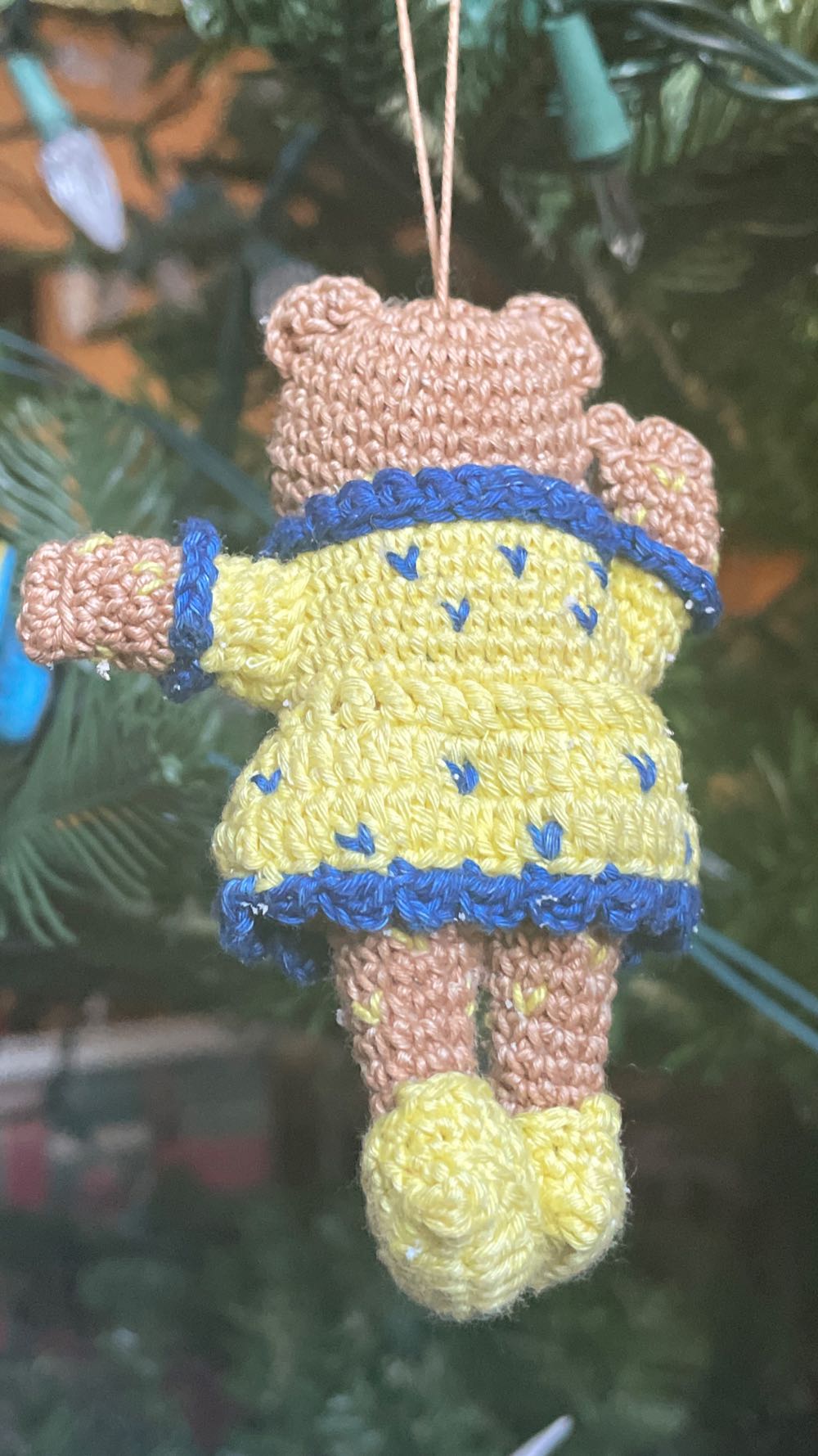 Crochet - Cat - Yellow Dress - Cat (Animals) ornament collectible - Main Image 3