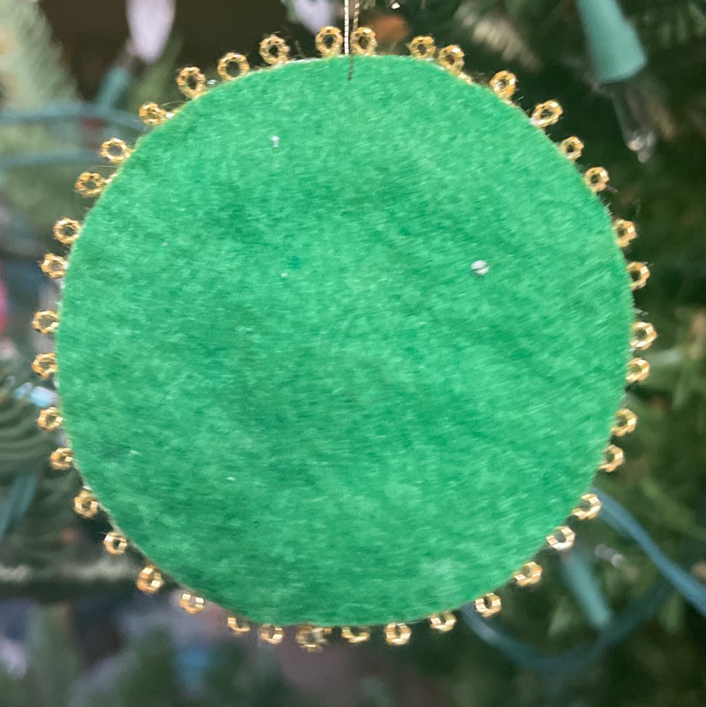 Cross Stitch - Santa’s Head - Santa (Cross Stitch) ornament collectible - Main Image 2