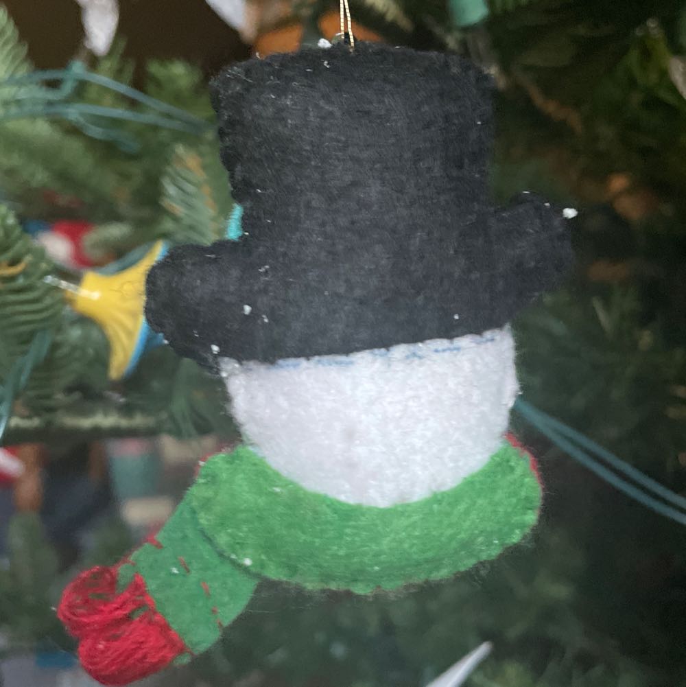 Felt - Snowman - Head - Snowman (Felt) ornament collectible - Main Image 2