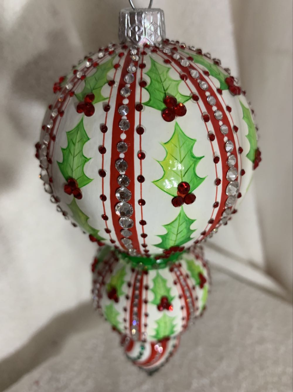 Bedazzling Reflector, Holly - General Line (Christmas Tree Ornament) ornament collectible - Main Image 3