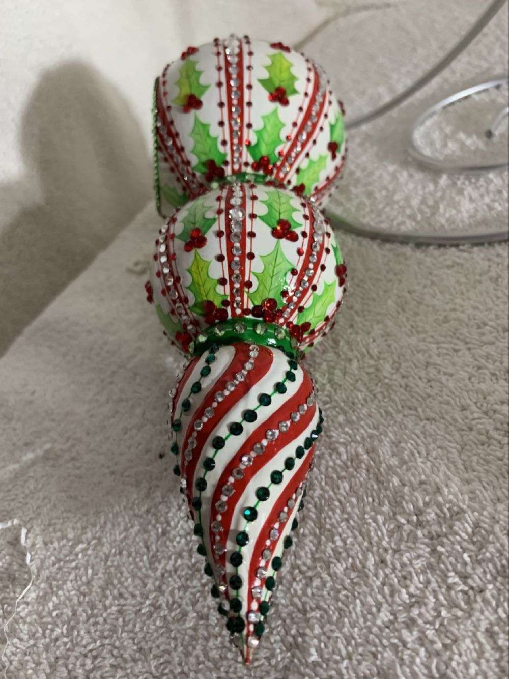 Bedazzling Reflector, Holly - General Line (Christmas Tree Ornament) ornament collectible - Main Image 4