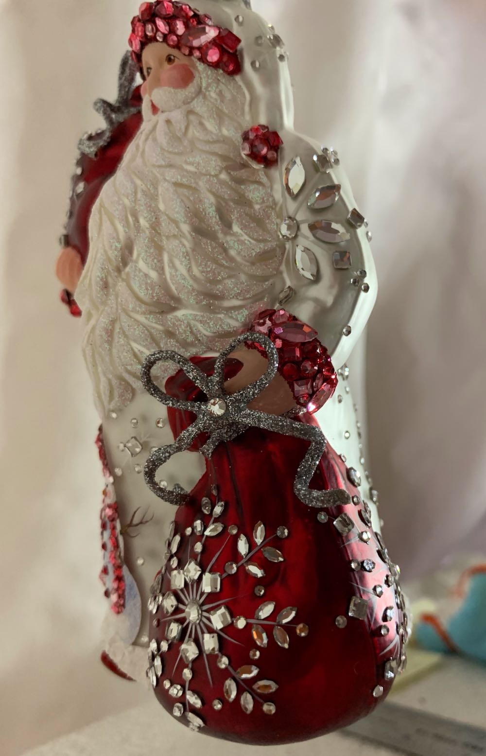 Bestowing, Red & Silver - General Line (Santa) ornament collectible - Main Image 3